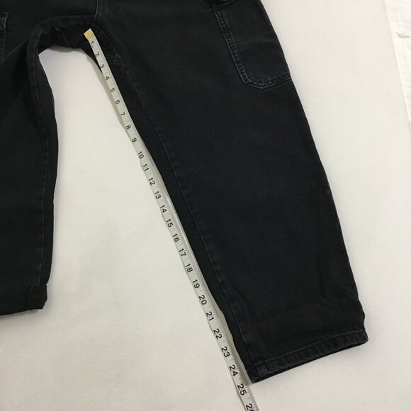 ZARA High Waist Baggy Fit Paper Bag Carrot Leg Ankle Rigid Black Womens 6 - Picture 16 of 16